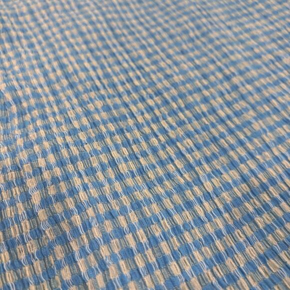 NEW Aritzia Wilfred Reunion Blue Plaid Checkered Bodycon Tube Mini Skirt Size S - Picture 13 of 13